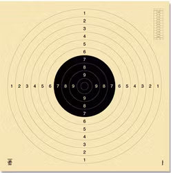 Pistol 25/50 m and smallbore rifle 100 m target 3100 (unnumbered) - 55X53 cm