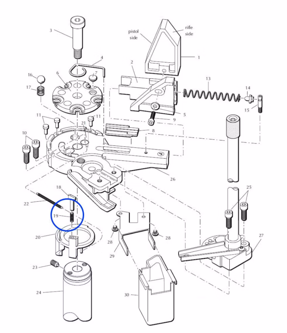 Eemann Tech - Pawl Spring 13938 For Dillon XL650/XL750