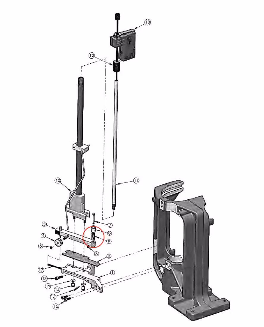 Eemann Tech - Primer Punch Spring 62328 For Dillon XL750