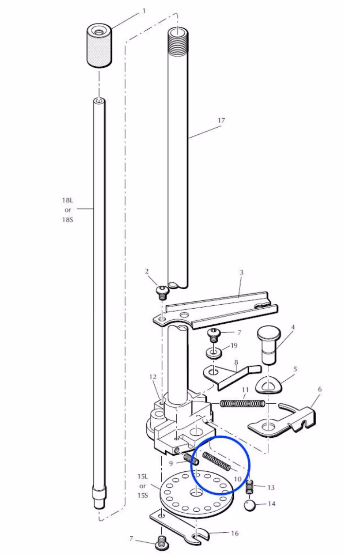 Eemann Tech - Locator Tab Spring 13624 For Dillon XL650