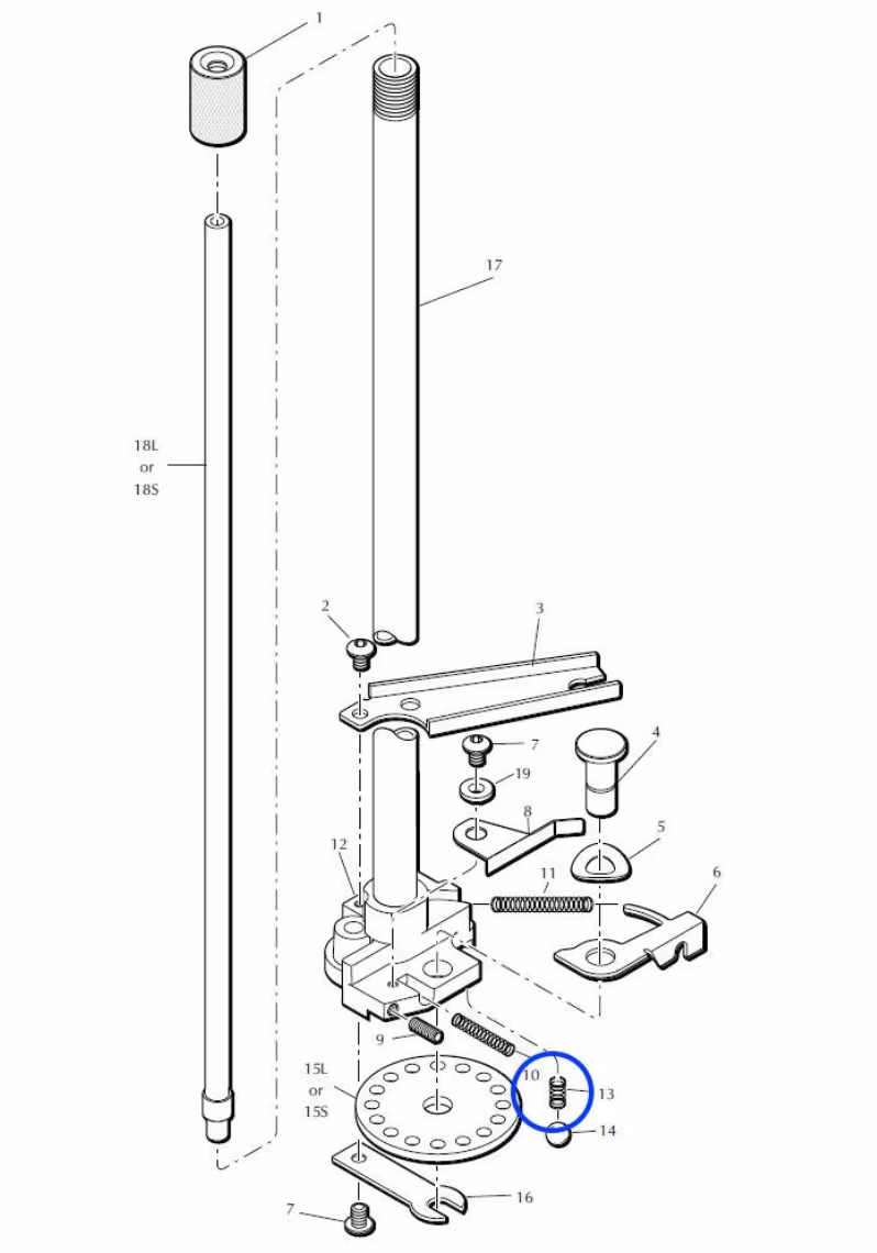 Eemann Tech - Disc Detent Spring 13844 For Dillon XL650
