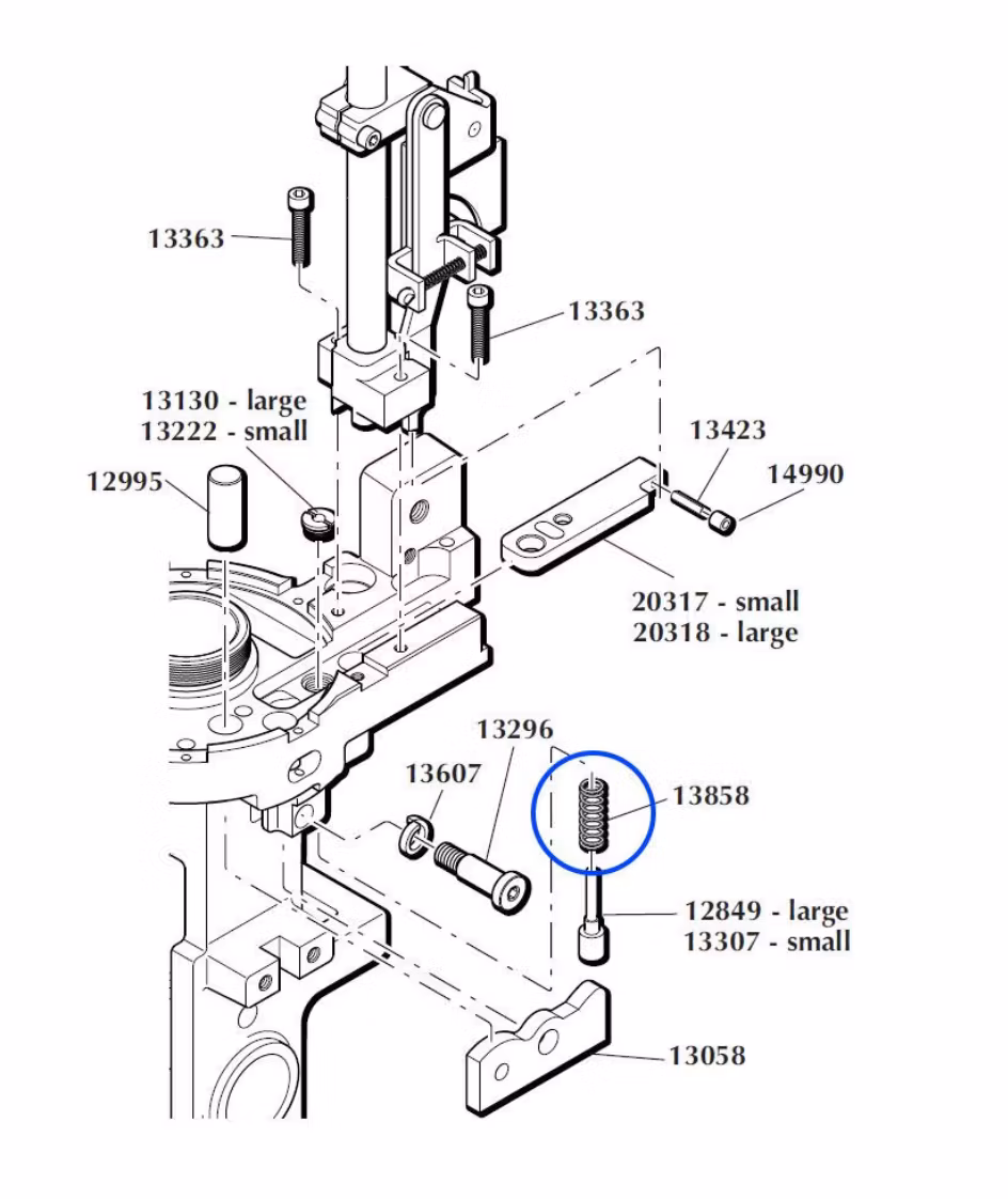 Eemann Tech - Primer Punch Spring 13858 For Dillon 1050
