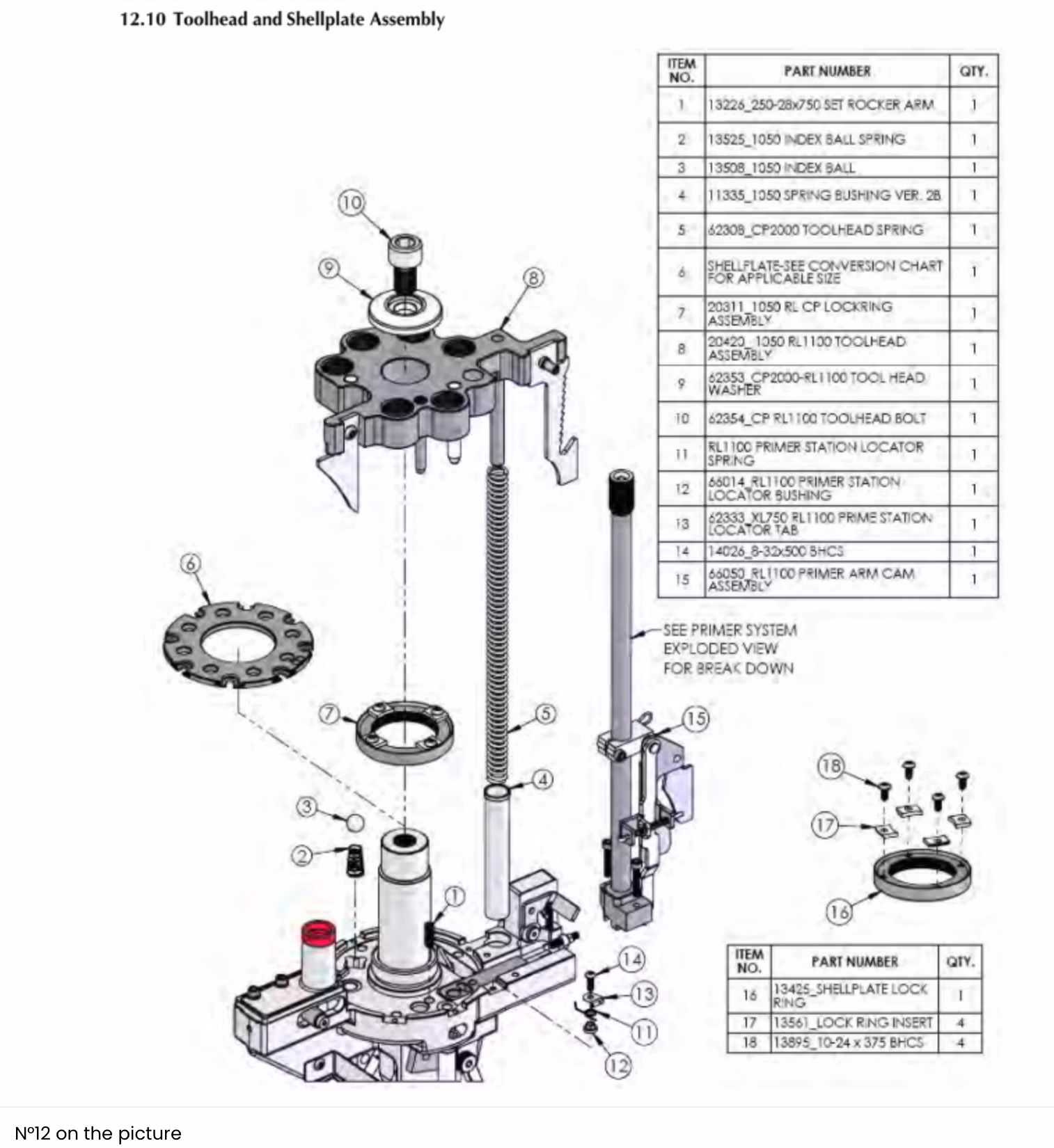 Dillon - Primer Station Locator Bushing for Dillon RL1100 - #66014