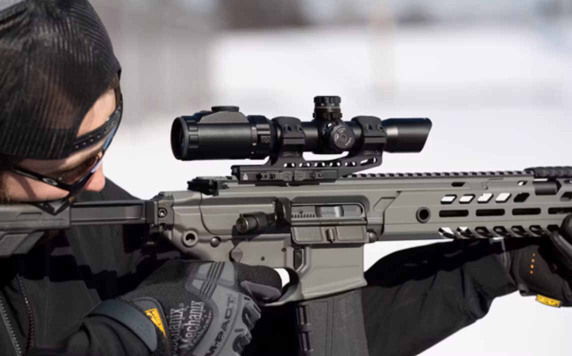 UTG - ACCU-SYNC - QR 30mm High Pro. 50mm Offset Picatinny