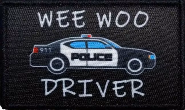 Wee woo driver - Police - Patch