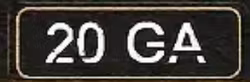 20 GA - Sticker