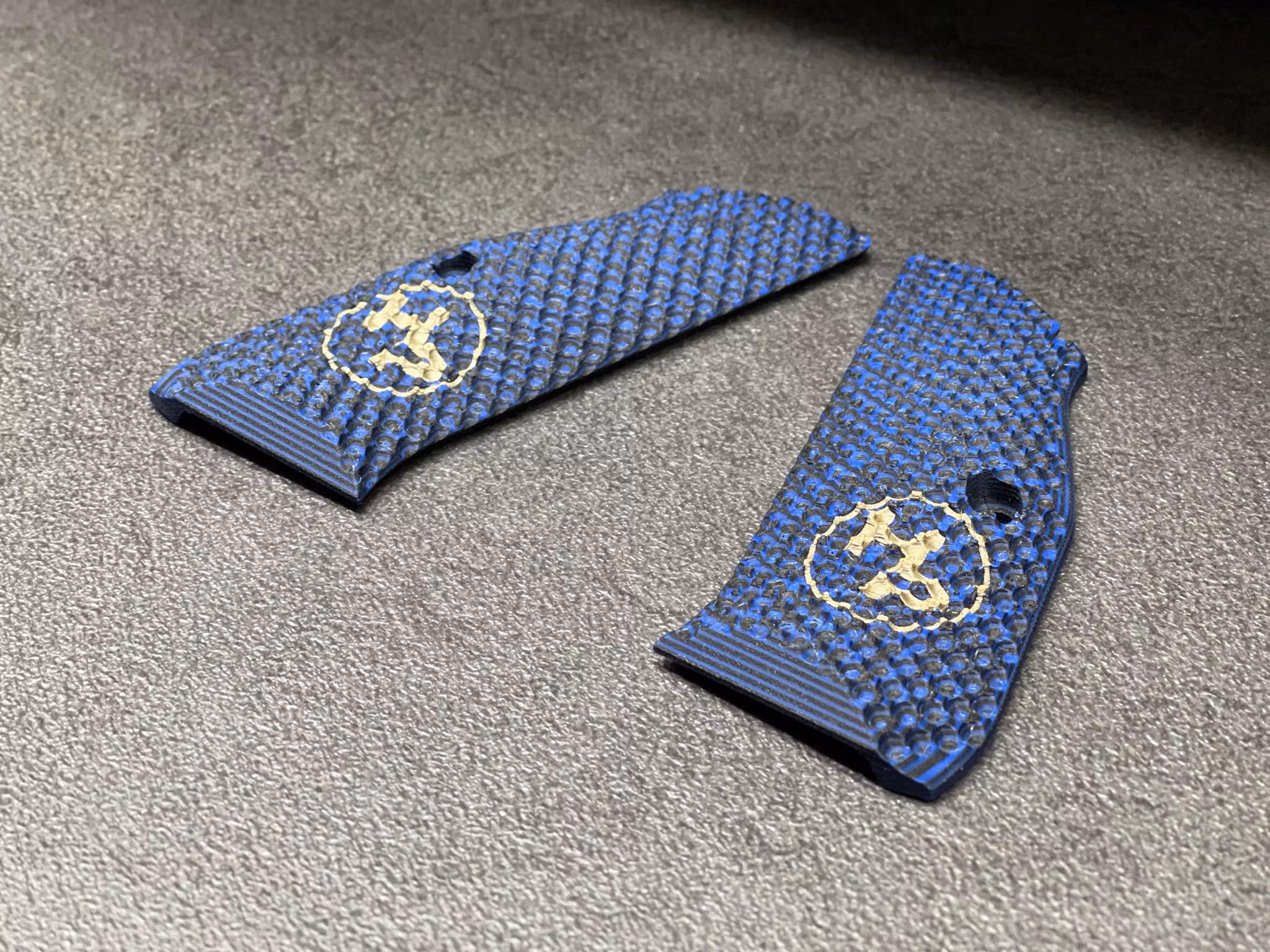 Herstad Performance - CZ Shadow 2 - Palm Swel Agressive - Fat Hand - Short - Blå/Svart/Silver