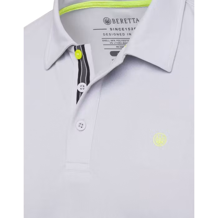 Beretta - Tech Corporate Polo Short Sleeves - Ice Grey