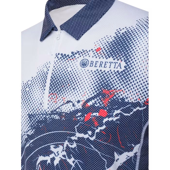 Beretta - Rush Trident Polo - Blue & Red
