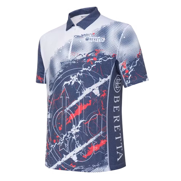 Beretta - Rush Trident Polo - Blue & Red