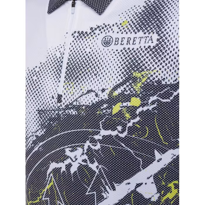 Beretta - Rush Trident Polo - Grey & White