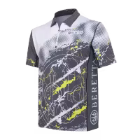 Beretta - Rush Trident Polo - Grey & White
