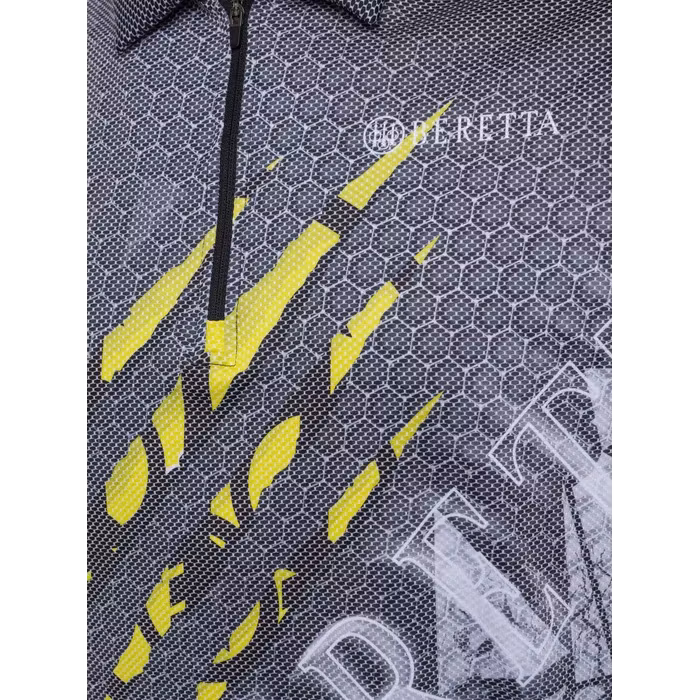 Beretta - Rush Scratch Polo - Black & Fluo yellow