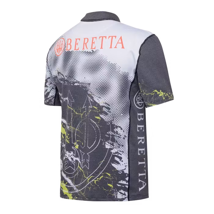 Beretta - Rush Scratch Polo - Black & Fluo yellow
