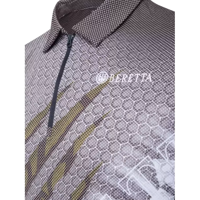 Beretta - Rush Scratch Polo - Black & Green stone