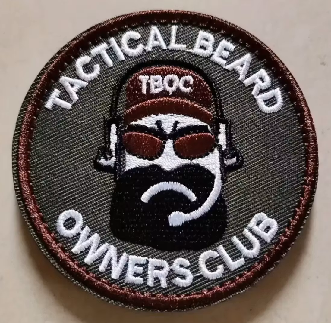 Tactical Beard - Brown with Black beard - Patch