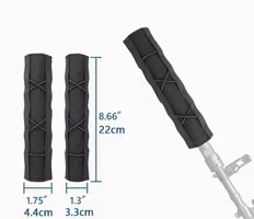 Ljuddämparskydd med Molle-system - Svart