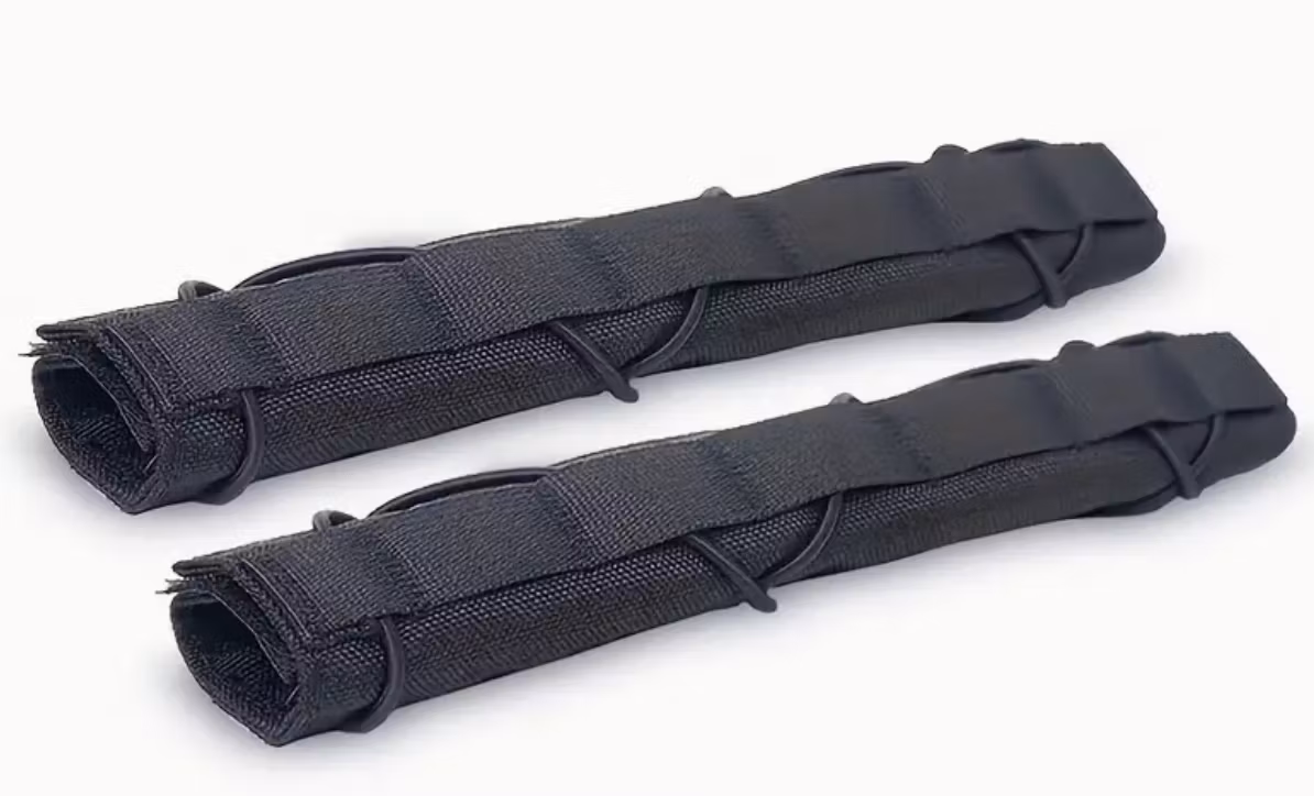 Ljuddämparskydd med Molle-system - Svart