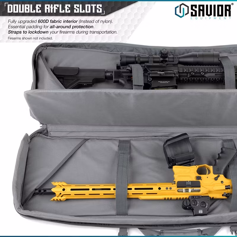 Savior Equipment - Urban Warfare 55" Double Rifle Case - Grå