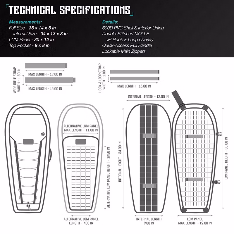 Savior Equipment - 34" Coffin T.G.B - Grå