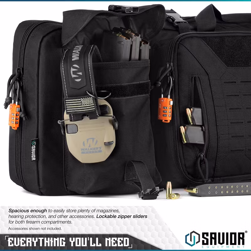 Savior Equipment - Urban Warfare 51" Double Rifle Case - Svart