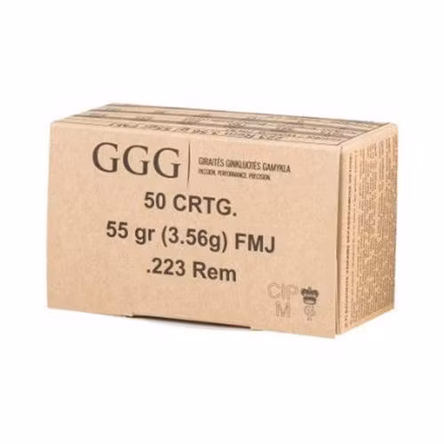GGG - Ammo .223 Rem - 55gr - FMJ - 50/Box