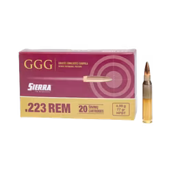 GGG - Ammo .223 Rem - 77gr - HPBT Sierra Matchking - 20/Box