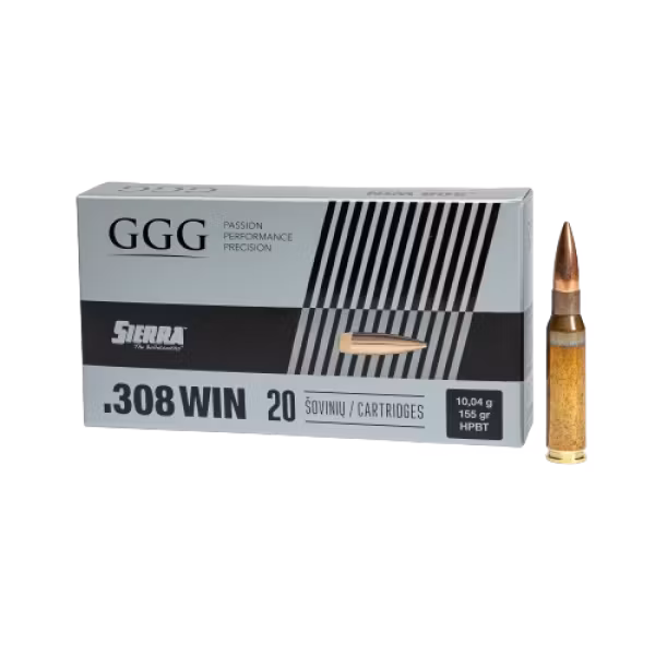 GGG - Ammo .308 Win - 155gr - HPBT Sierra Matchking - 20/Box