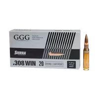 GGG - Ammo .308 Win - 175gr - HPBT Sierra Matchking - 20/Box
