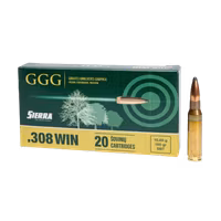 GGG - Ammo .308 Win - 165gr - HPBT Sierra Gameking - 20/Box