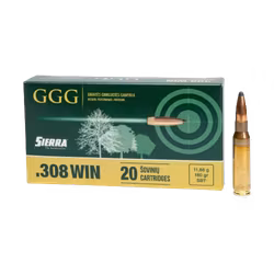 GGG - Ammo .308 Win - 180gr - HPBT Sierra Gameking - 20/Box