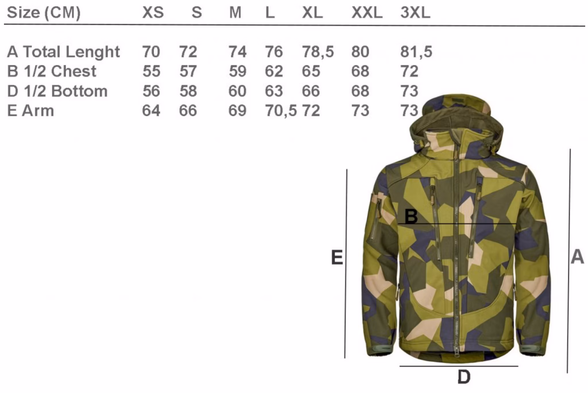 Softshell Defender Jacka - M90 Camo