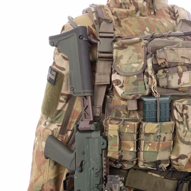 Snigel -  Rifle Sling w Attachment  -09 - Grey