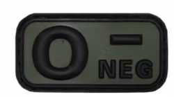 Blodgrupp O- Neg - PVC