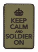 Keep calm and soldier on - PVC