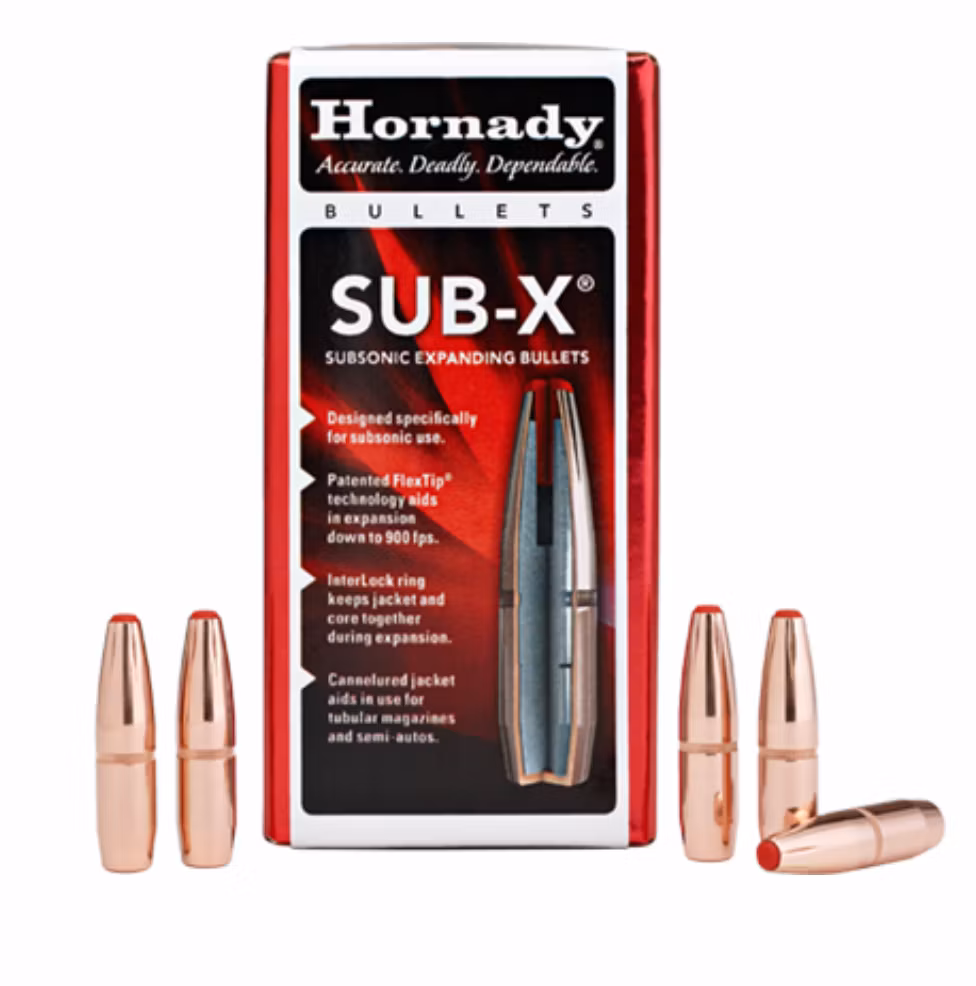 Hornady - Sub-X Bullets - 7.62x39mm (.3115) - 225 gr - 100/Box