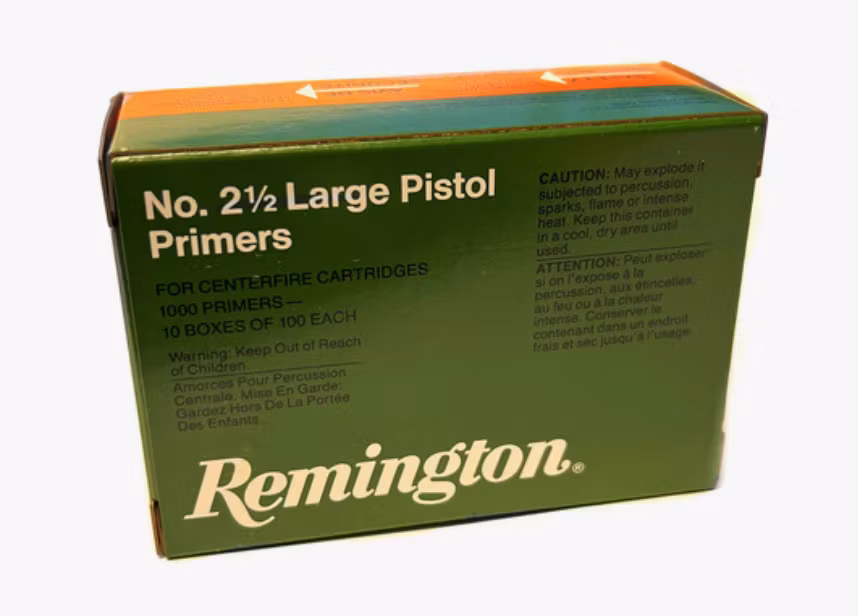 Remington - Primer Large Pistol #2 1/2 - 1000/Box