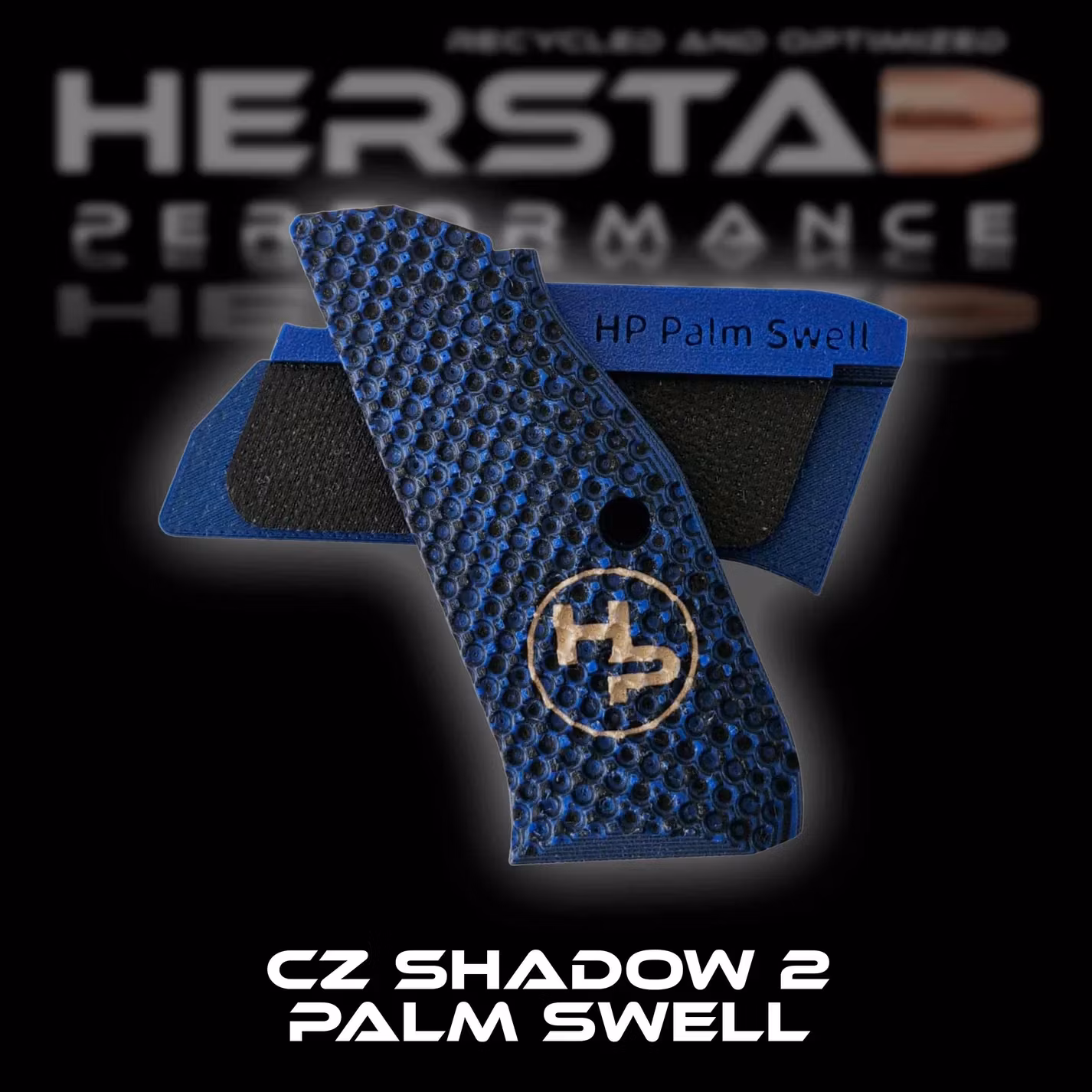 Herstad Performance - CZ Shadow 2 - Palm Swell - Long - Blue Black/(Ivory logo)