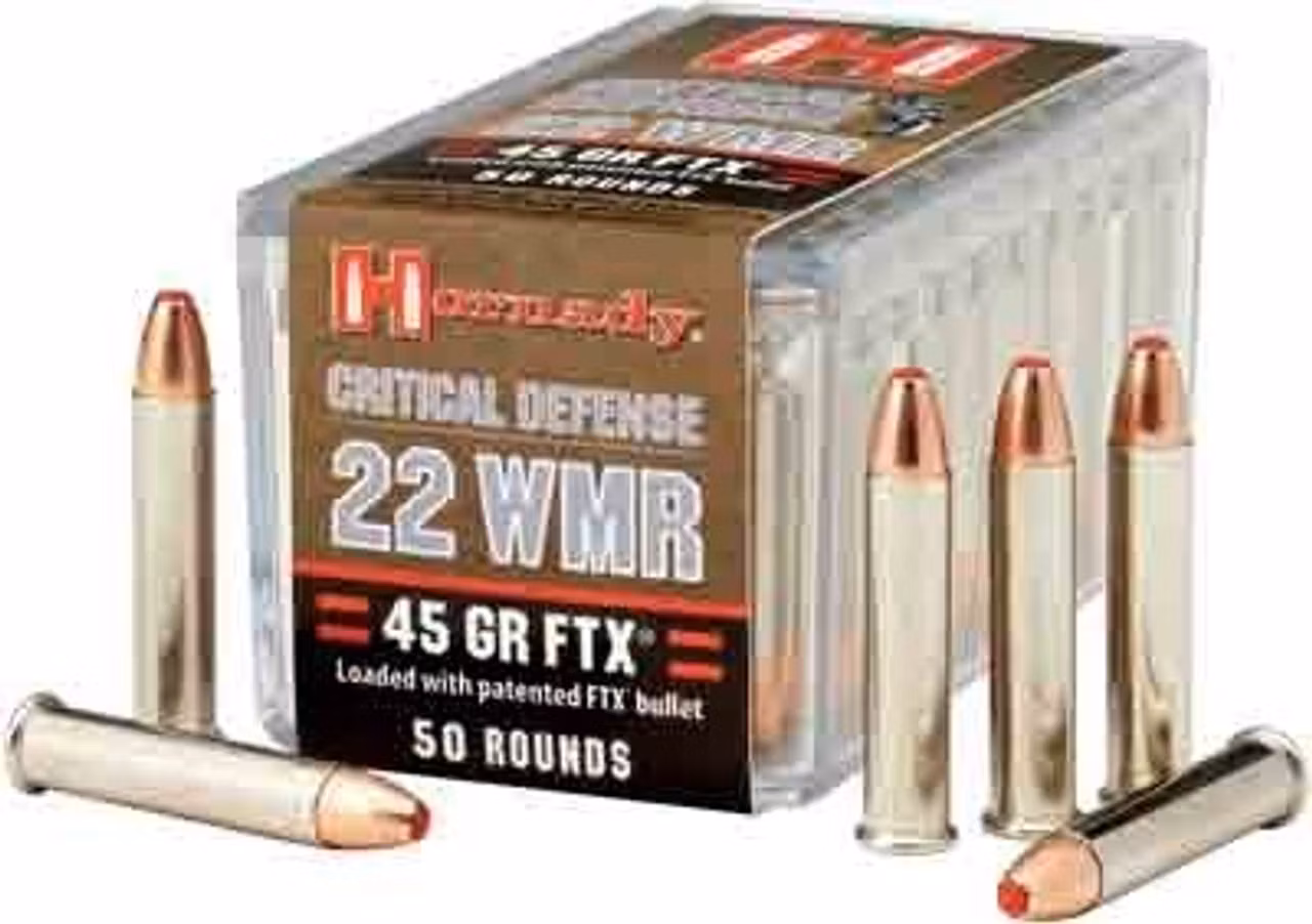 Hornady - Critical Defense Ammunition - 22 Wmr - 45 gr - FTX CD - 50/Box