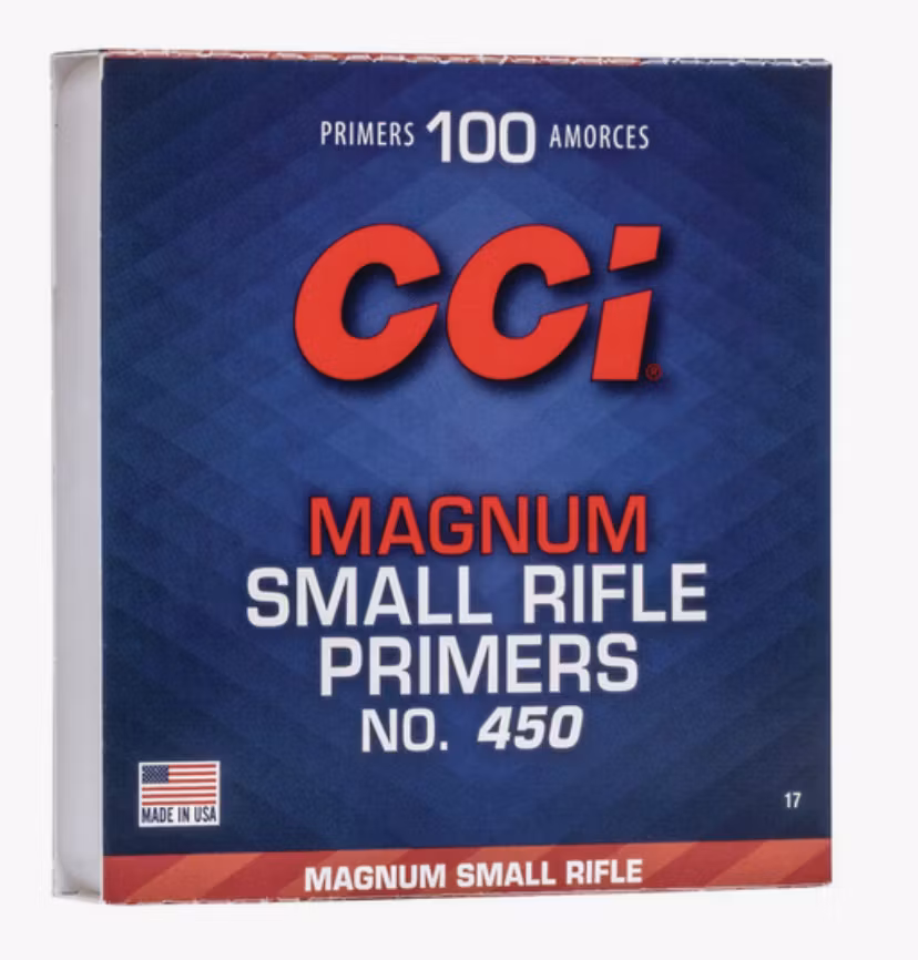 CCI - Standard Small Magnum Rifle Primer - No .450 Clam