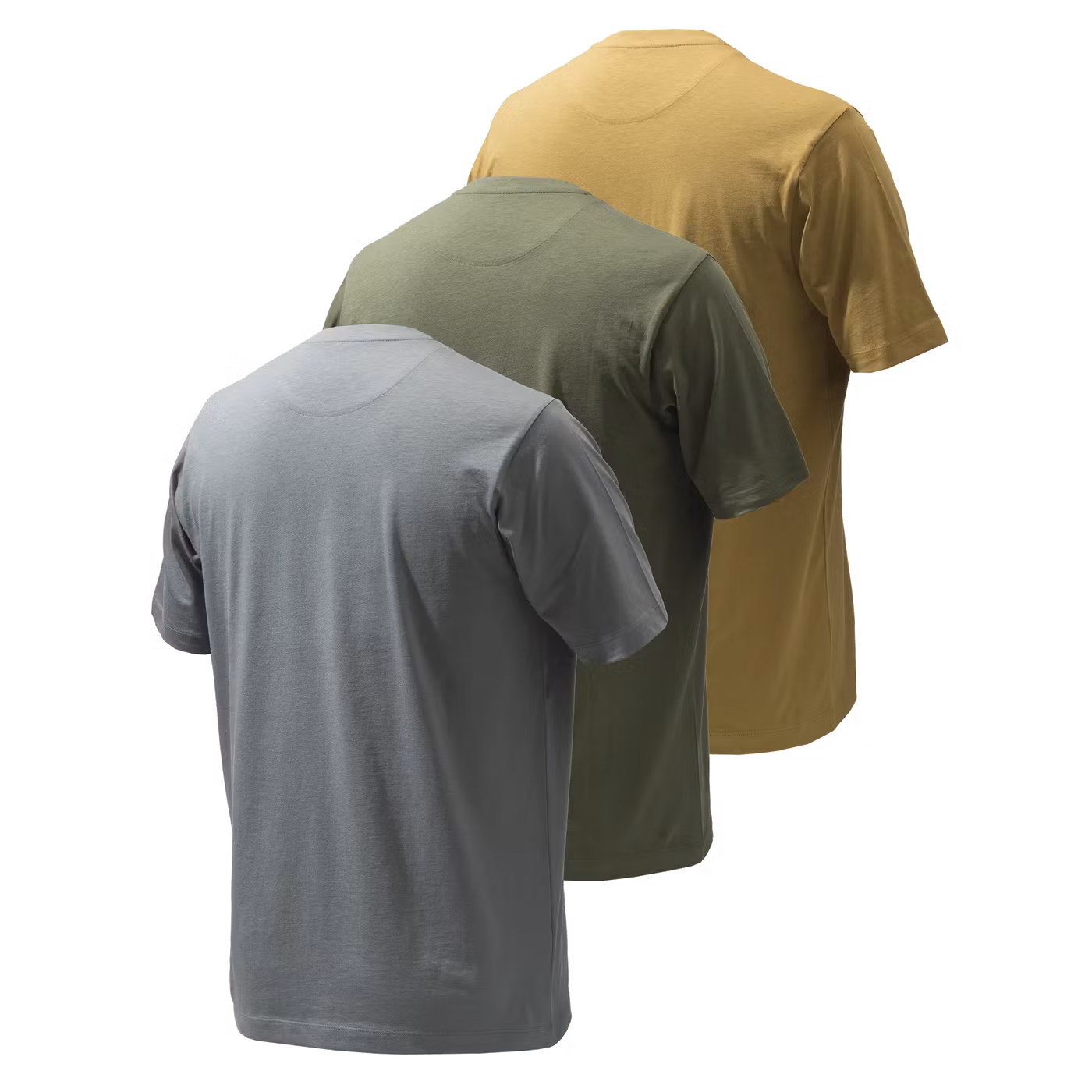Beretta - Set of 3 Corporate T-Shirts - Coyote , Smoked Pearl, Green