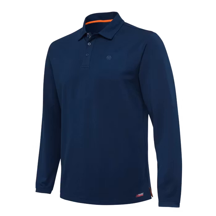 Beretta - Tech Corporate Polo Long Sleeves - Blue Total Eclipse