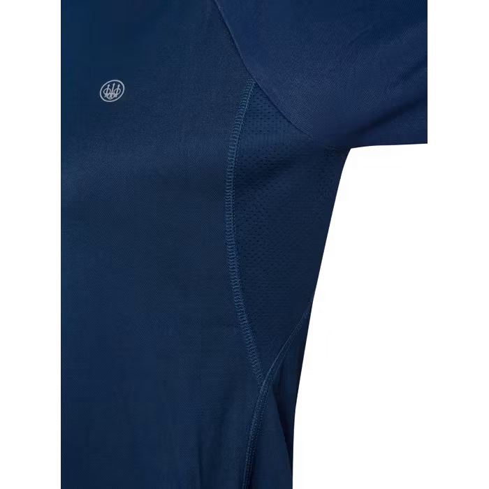 Beretta - Ciel Tech Woman's T-Shirt Long Sleeves - Blue Total Eclipse