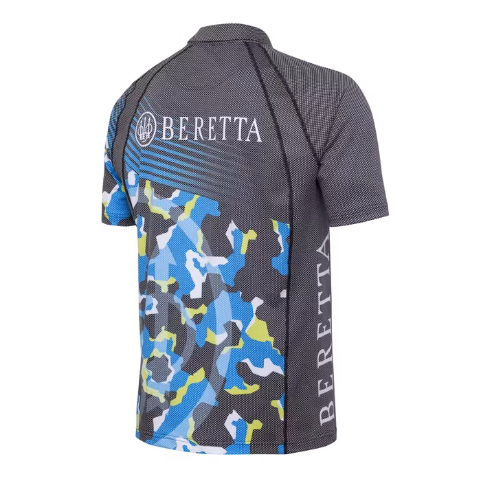 Beretta - Rush Graph Polo - Blue Camoflage