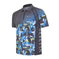 Beretta - Rush Graph Polo - Blue Camoflage