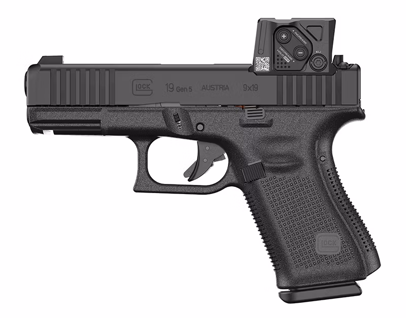 Glock 19 Gen5 FS – 9mm pistol med Aimpoint COA rödpunktsikte och A-CUT fräsning