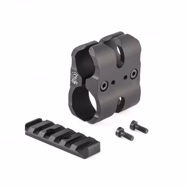 Toni System - Tactical barrel clamp + 1 picatinny rail - Black
