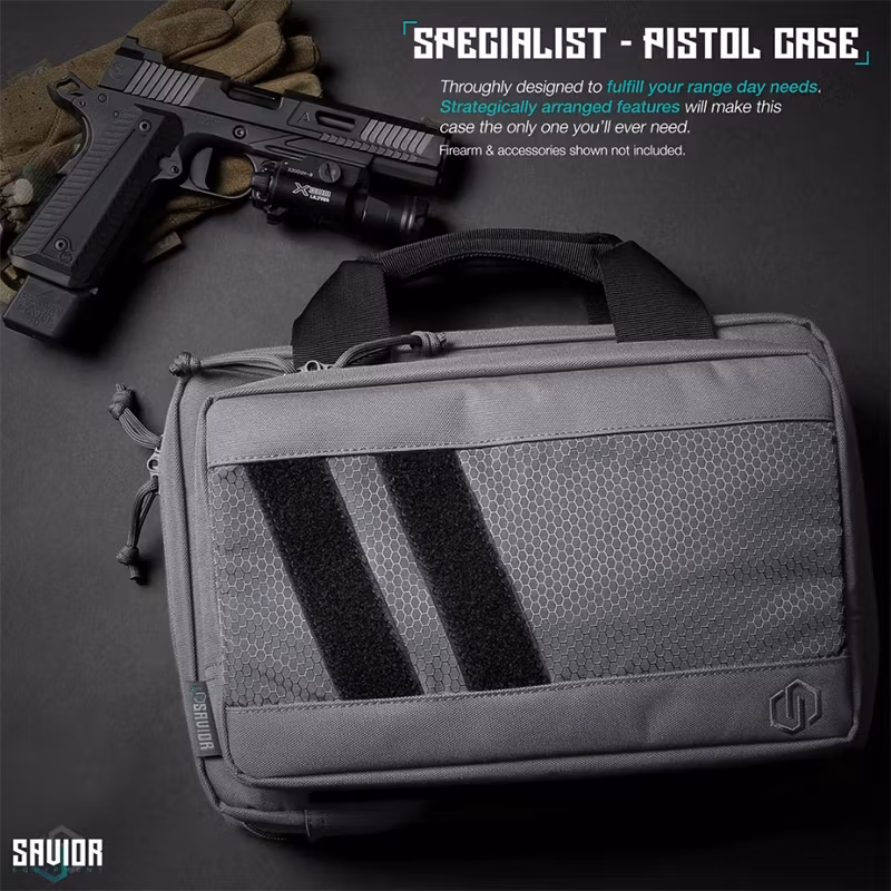 Savior Equipment - Specialist Double Pistol Case - Grå