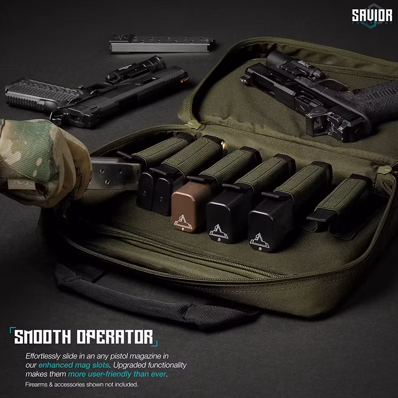 Savior Equipment - Specialist Double Pistol Case - Grön