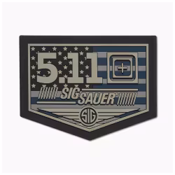 5.11 - Sig Sauer x 5.11 - Emblem Patch - Black (019)